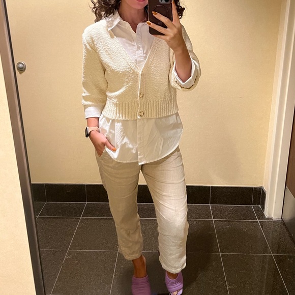 Elan Button down sweater combo medium - Picture 2 of 10